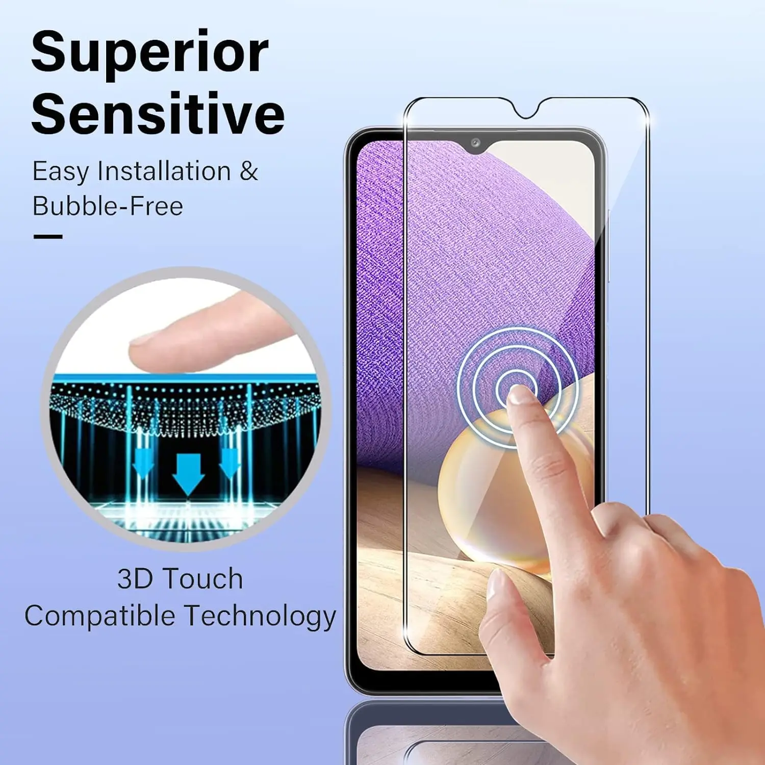 2/4Pcs Screen Protector Glass For Samsung Galaxy A22 5G Tempered Glass Film