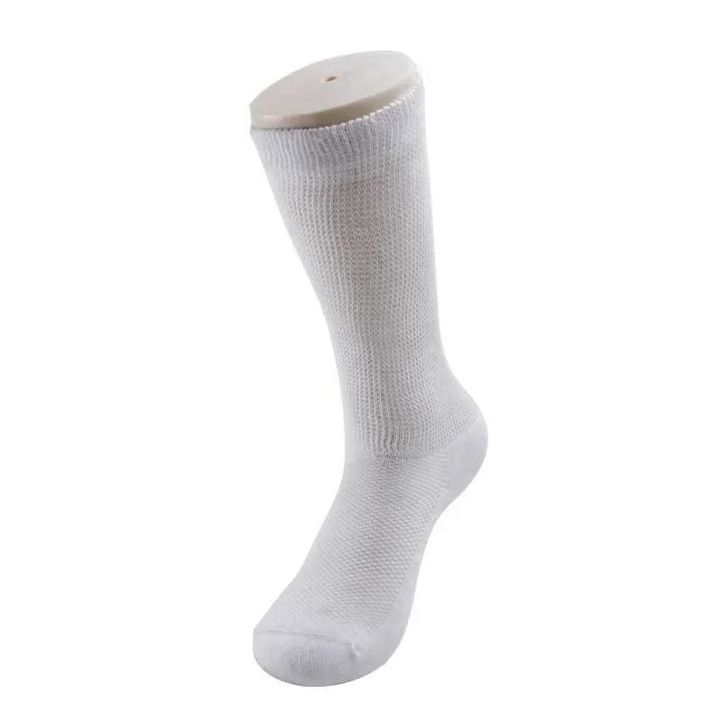 Diabetic Over The Calf Socks Cotton Loose Socks Black White Maternity Confinement Anti-edema