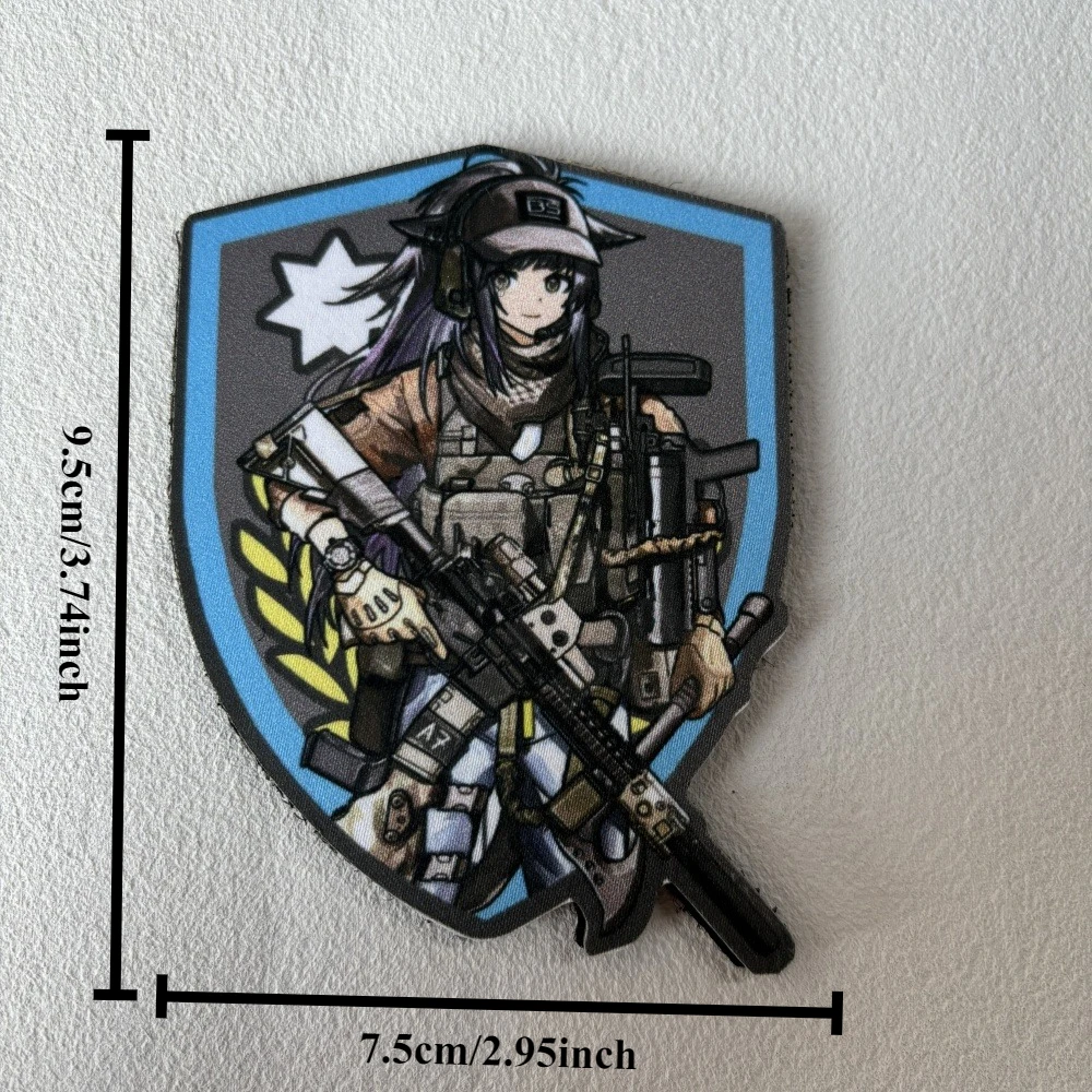 Parche táctico Arknights Sandstorm con velcro y emblema impreso