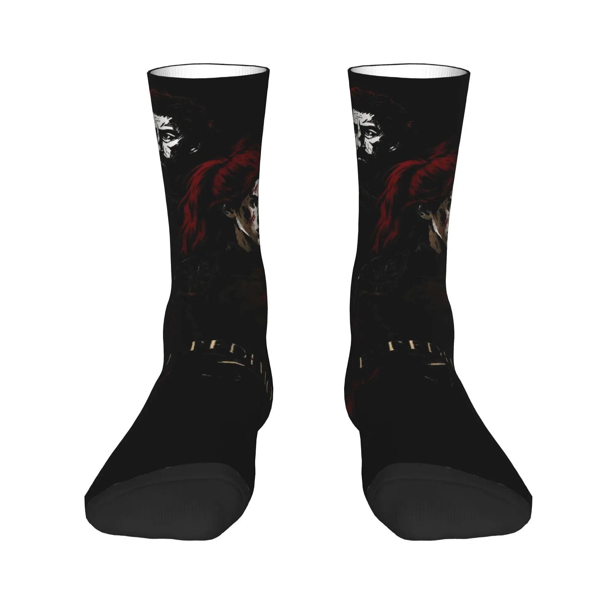 Clair Obscur Expedition 33 Socks Gustave Maelle Gothic Stockings Men Comfortable Outdoor Socks Spring Graphic Anti Slip Socks