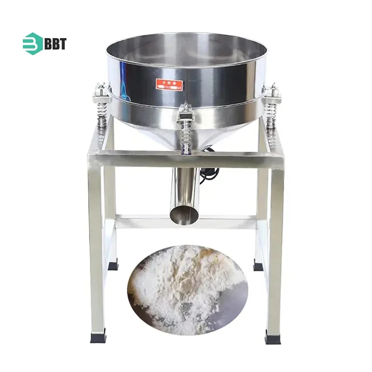 Electric Stainless Steel Vibrating Screen Plastic Powder Food Vibrating Screen Flour Sieving Machine