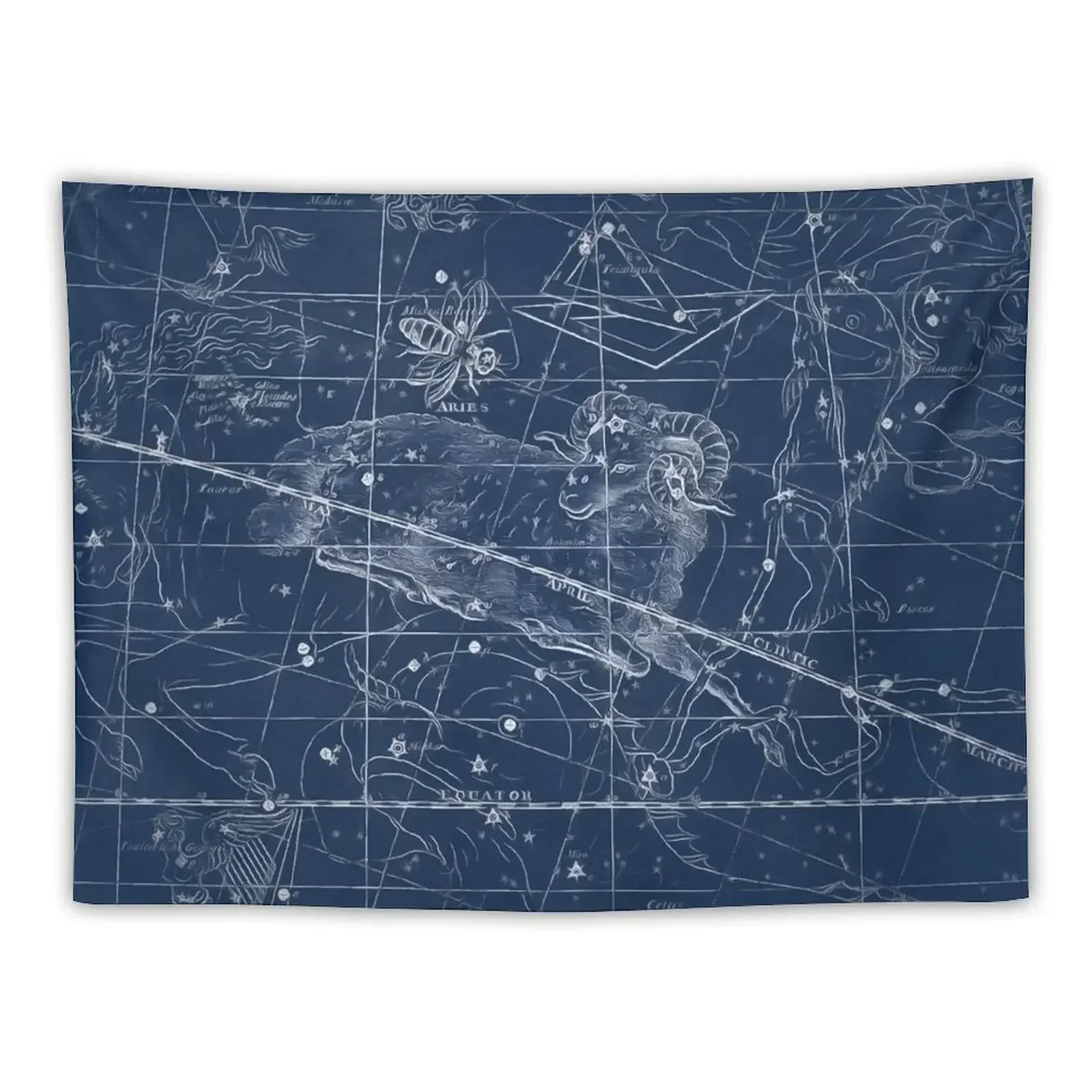 

Aries stars sky map Tapestry Wall Mural Christmas Decoration Tapestry