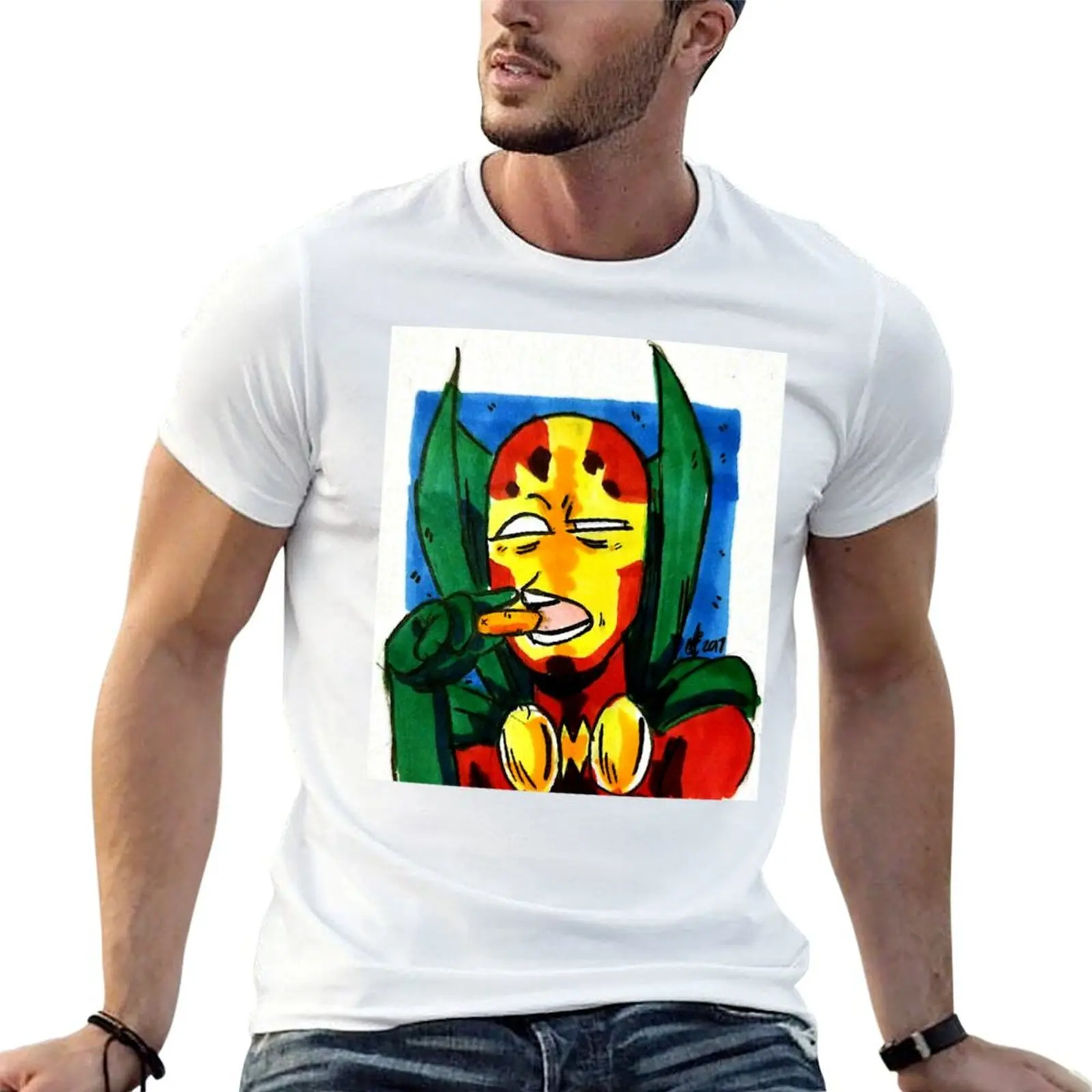 T-shirt Mister Miracle and His Miraculous Carrot pour homme, t-shirts avec imprimés