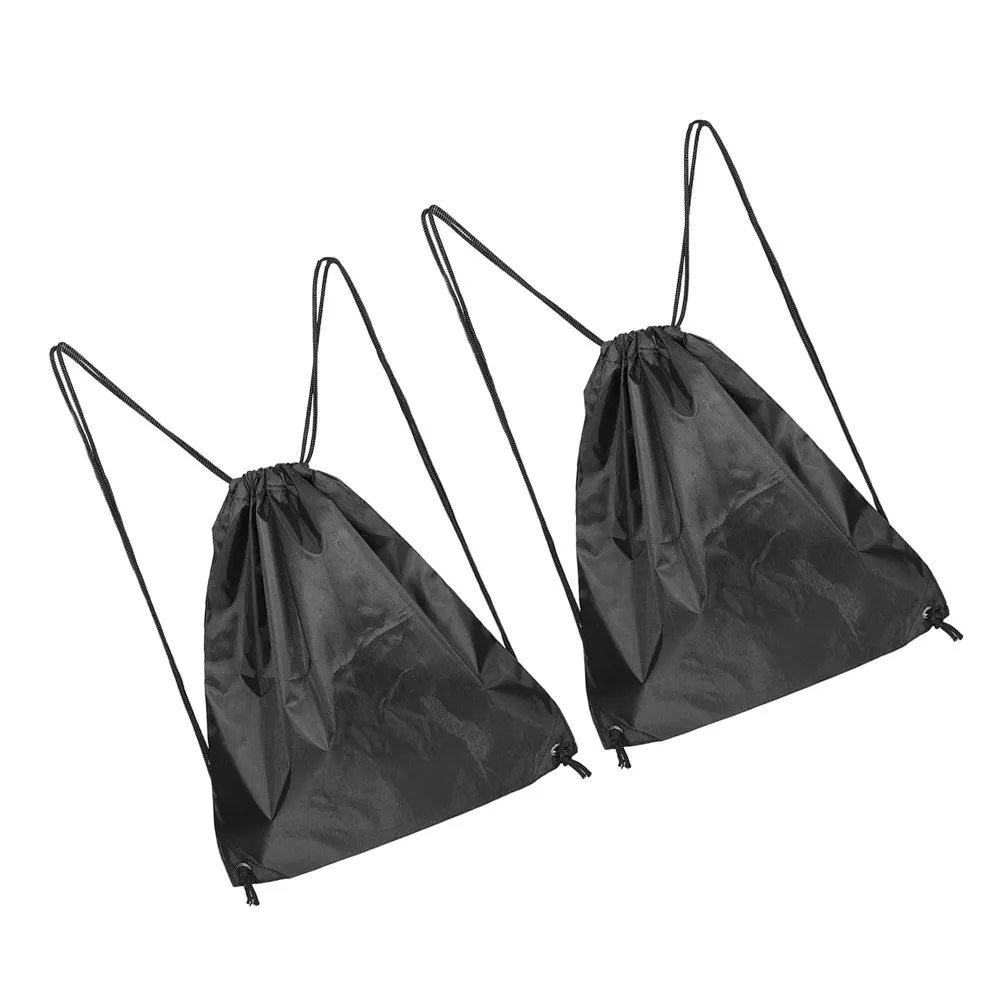 2Pcs Cycling Storage Bags Drawstring Sports Backpack Lightweight Large Capacity Carrier Motorcycle