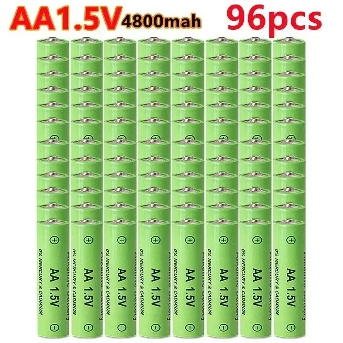 

Free delivery 2024 best-selling 100% AA rechargeable battery AA1.5V 4800mAh, Alkaline technology for LED lights, toy cameras