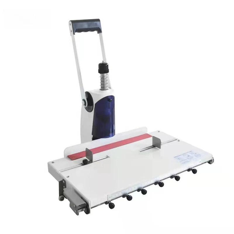 Adjustable Hole Distance Manual Hole Puncher Movable Workbench Max 30mm Thickness Office Document Punching Supplies