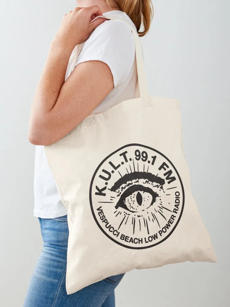 

KULT radio! Tote Bag Portable shopping bag reusable grocery bags Women's beach bags Handbags