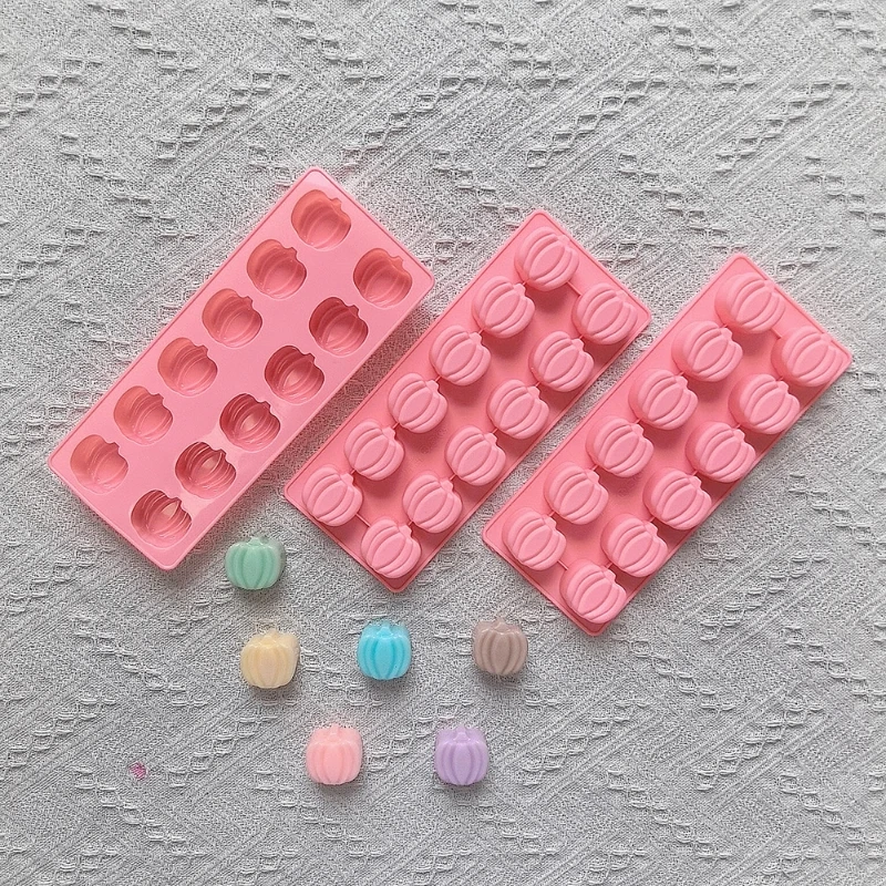 Stampo in silicone a forma di zucca a 12 cavità 1PC per cottura fai-da-te - Utensile da cucina per decorare torte, caramelle, cioccolatini e dessert