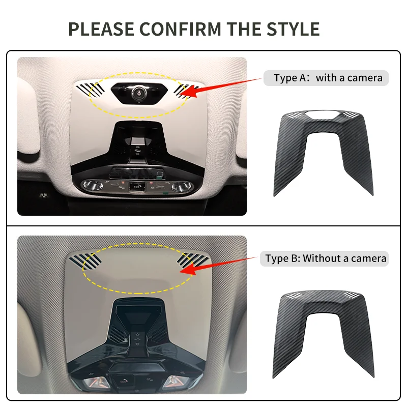 Afbeelding 3: Voor Mini Cooper S F65 F66 U25 Countryman E/SE J01 EV Aceman J05 Leeslamp Frame Trim Stickers decor Auto-interieur Accessoires