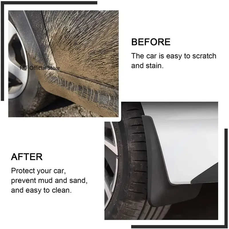 

4PCS For BYD Shark 6 Bodykit 2024 2025 2026 Auto Fenders Mudflaps MudGuards Mud Splash Guards Mud Flap Modification Accessories