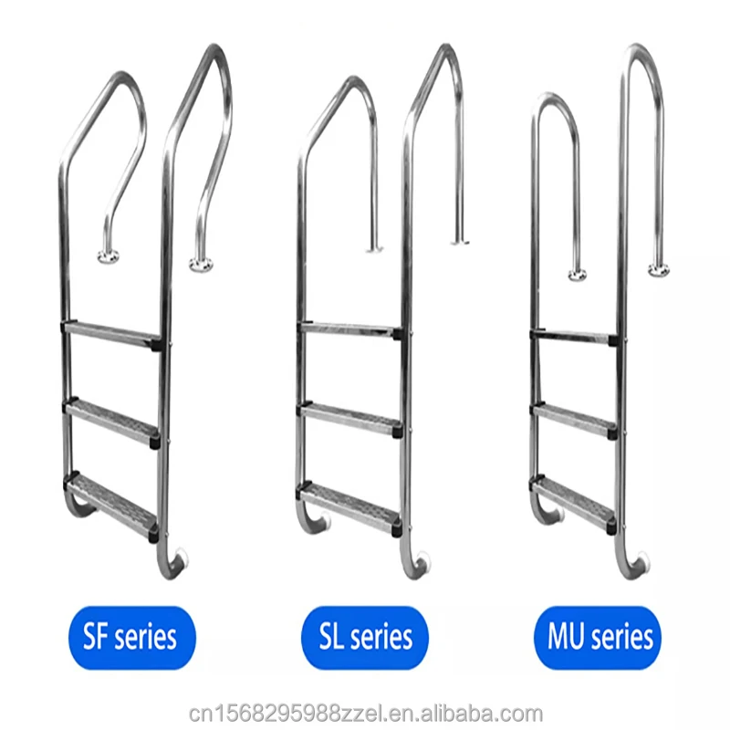 

Equipment Ladder Step 2 3 4 5 Steps Swimming Pool Accessories Stainless Steel 304 316 Anti-slip Pool Ladder Handrail Ladder