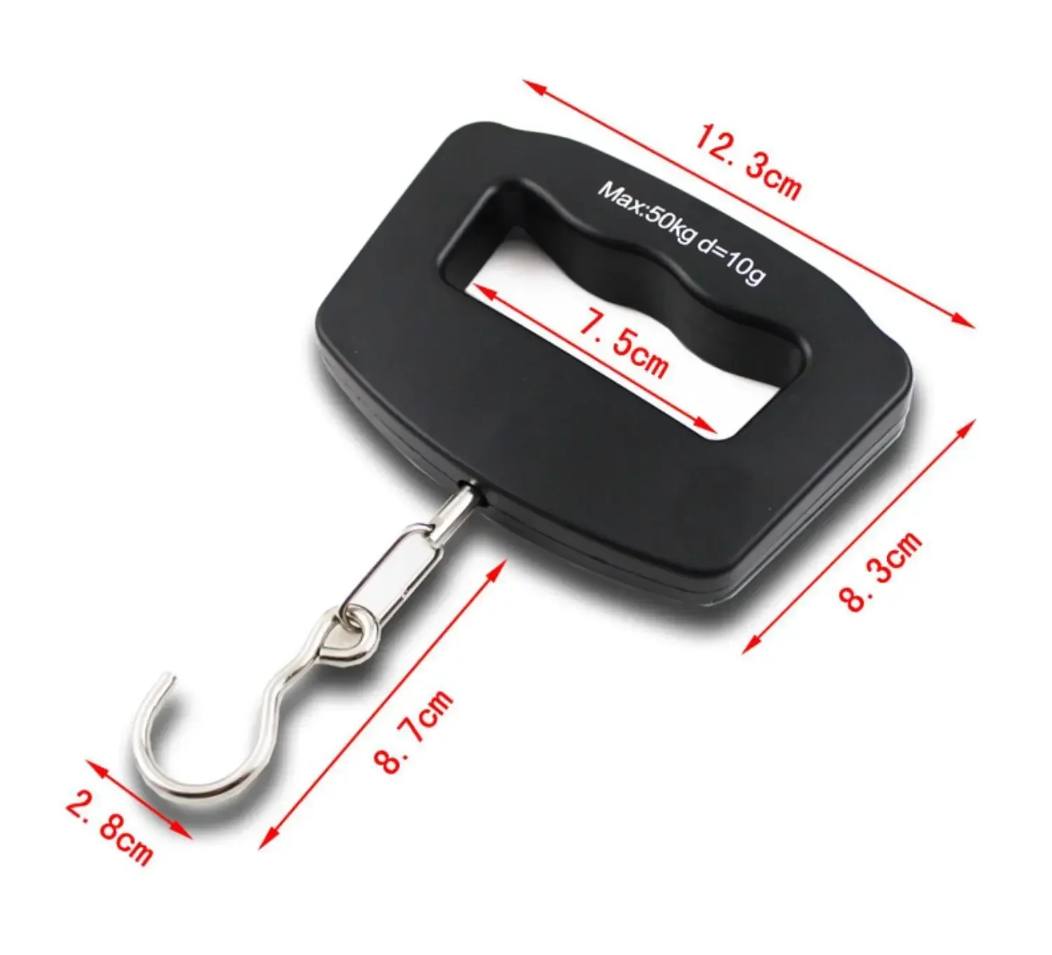 50kg Mini Portable Electronic Scale Home Household Supermarket Buying Vegetables Fishing Hook Scale Express Parcel Luggage