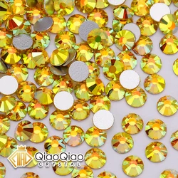 Metal Sunlight SS4-SS30 Crystal Glass Rhinestones Non Hotfix Flatback Nail Rhinestones For DIY Clothes 3D Nail Accessories Stone
