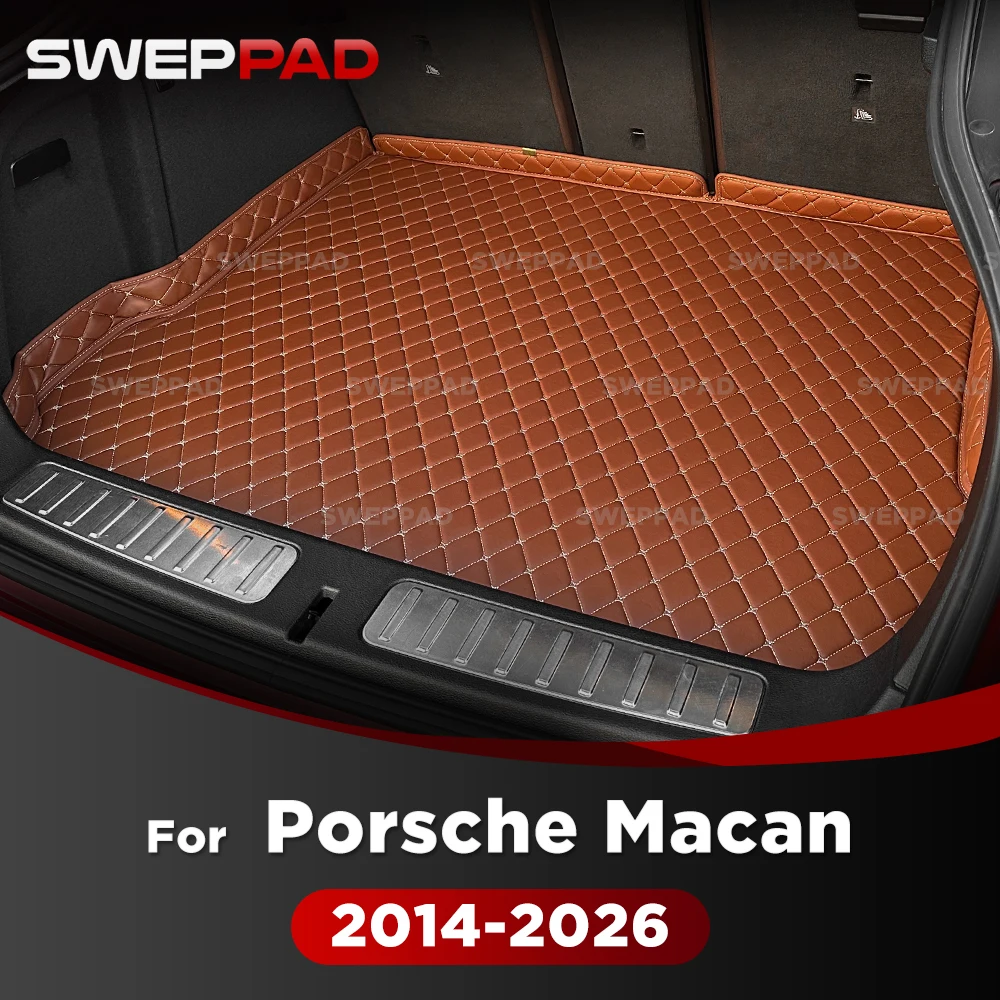 Para Porsche Macan 2014-2026 25 24 23 22 21 20 19 18 17 16 15 3D alfombrilla para maletero de coche revestimiento de carga alfombra accesorios interiores cubierta