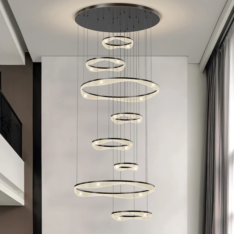 Modern staircase pendant light living room pendant light ceiling light indoor lighting intelligent application lighting fixtures