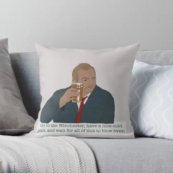 Shaun Of The Dead Wait For This All To B  Printing Throw Pillow Cover Office Bed Home Bedroom Case Pillows not include One Side