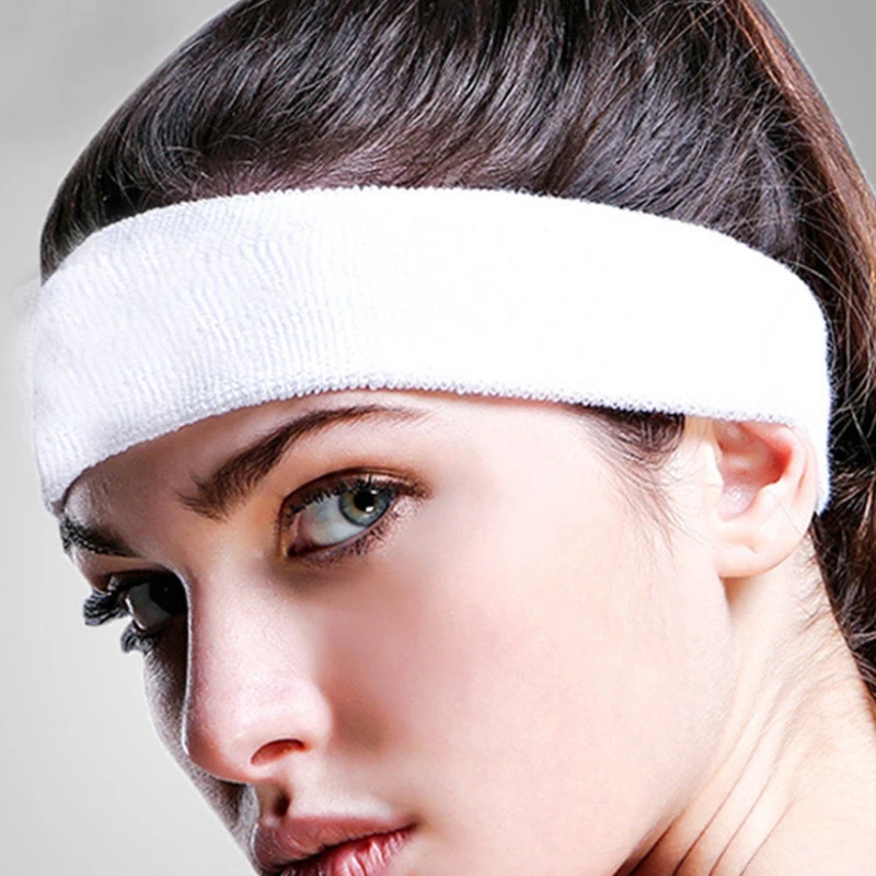 Cotton Elastic Sweatband Basketball Sports Headband Women Men Gym Fitness Sweat Hair Band Volleyball Tennis Running