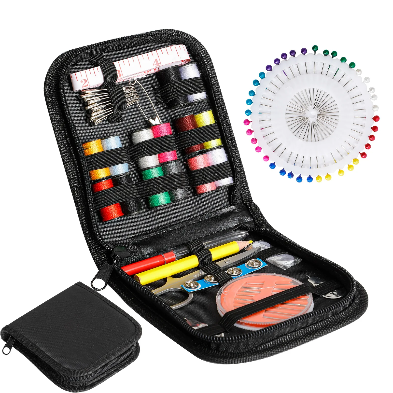 

Handicraft DIY Sewing Kit Home Portable Travel Kit Traveling Ladies Scissors Needle Thread Women G6