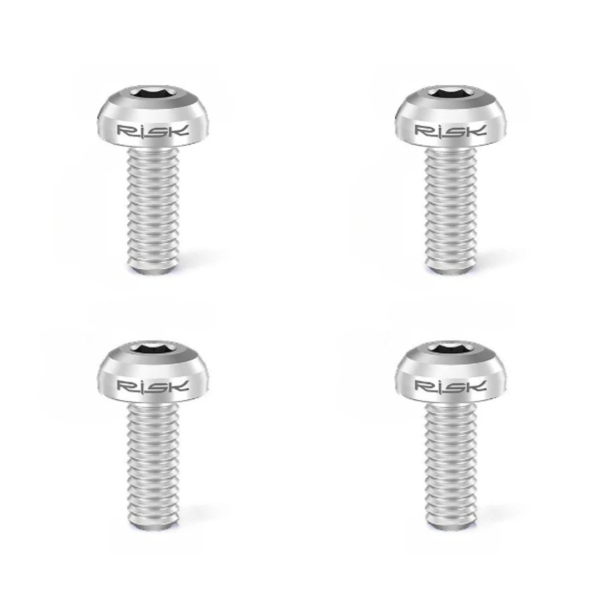 2/4 Stück Befestigungsschraube für Wasserflaschenhalter, M5 x 12 mm, Titanschraube mit Flachkopf für Mountainbikes, Rennräder