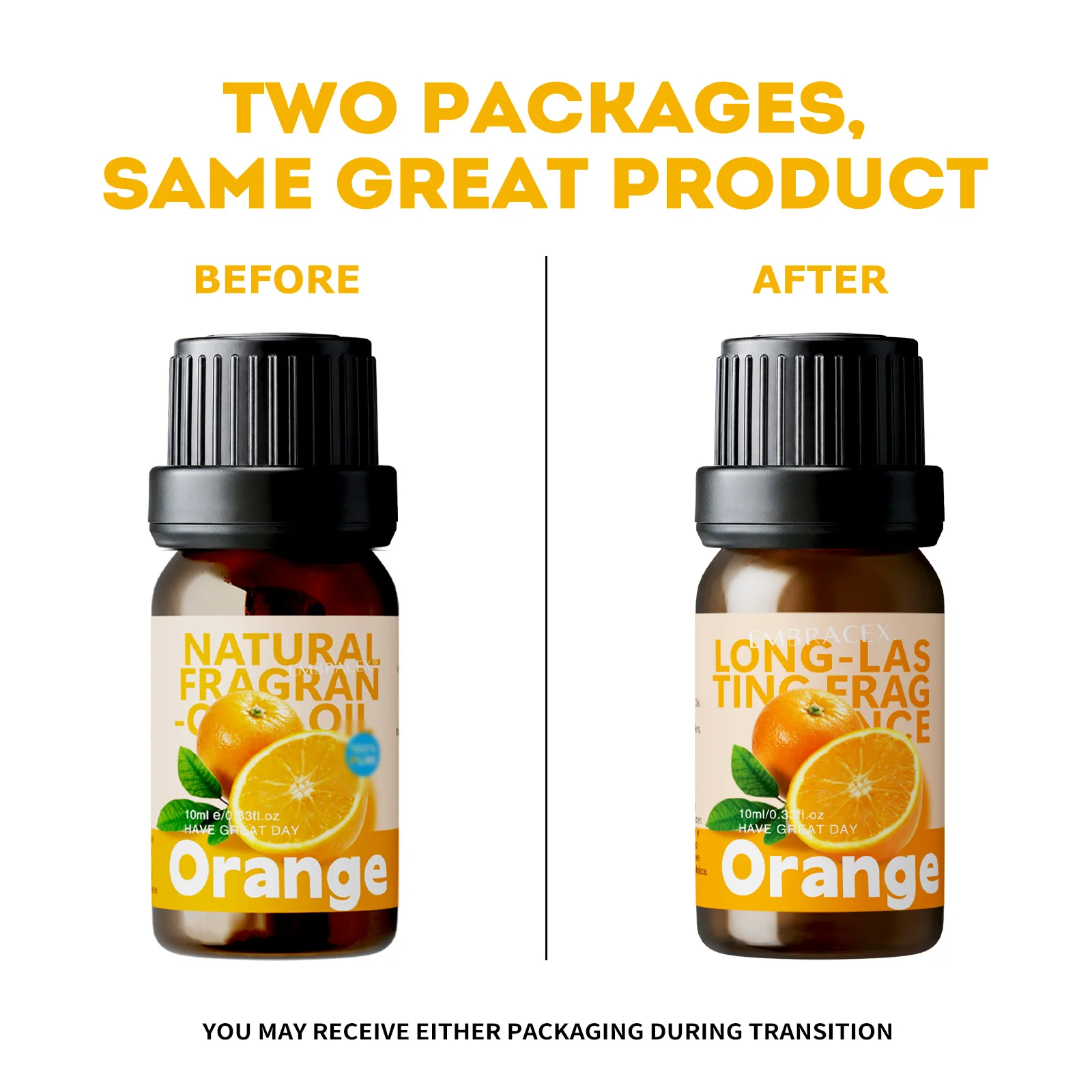 10ml Orange Fragrance Oils Funny Gifts Aroma Diffuser Candle Making to Family or Friends.
