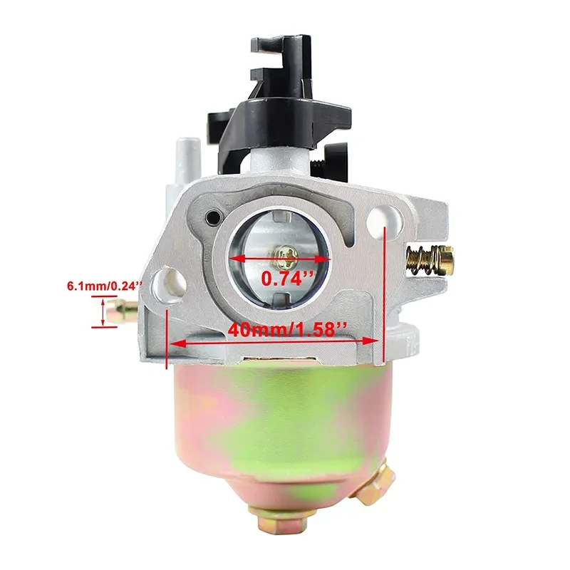 Peça Carburador Carb com Junta e Filtro de Combustível para Motores de Cortador de Grama Mtd Cub Cadet Troy-bilt Substitui 95110310 751-10310 1
