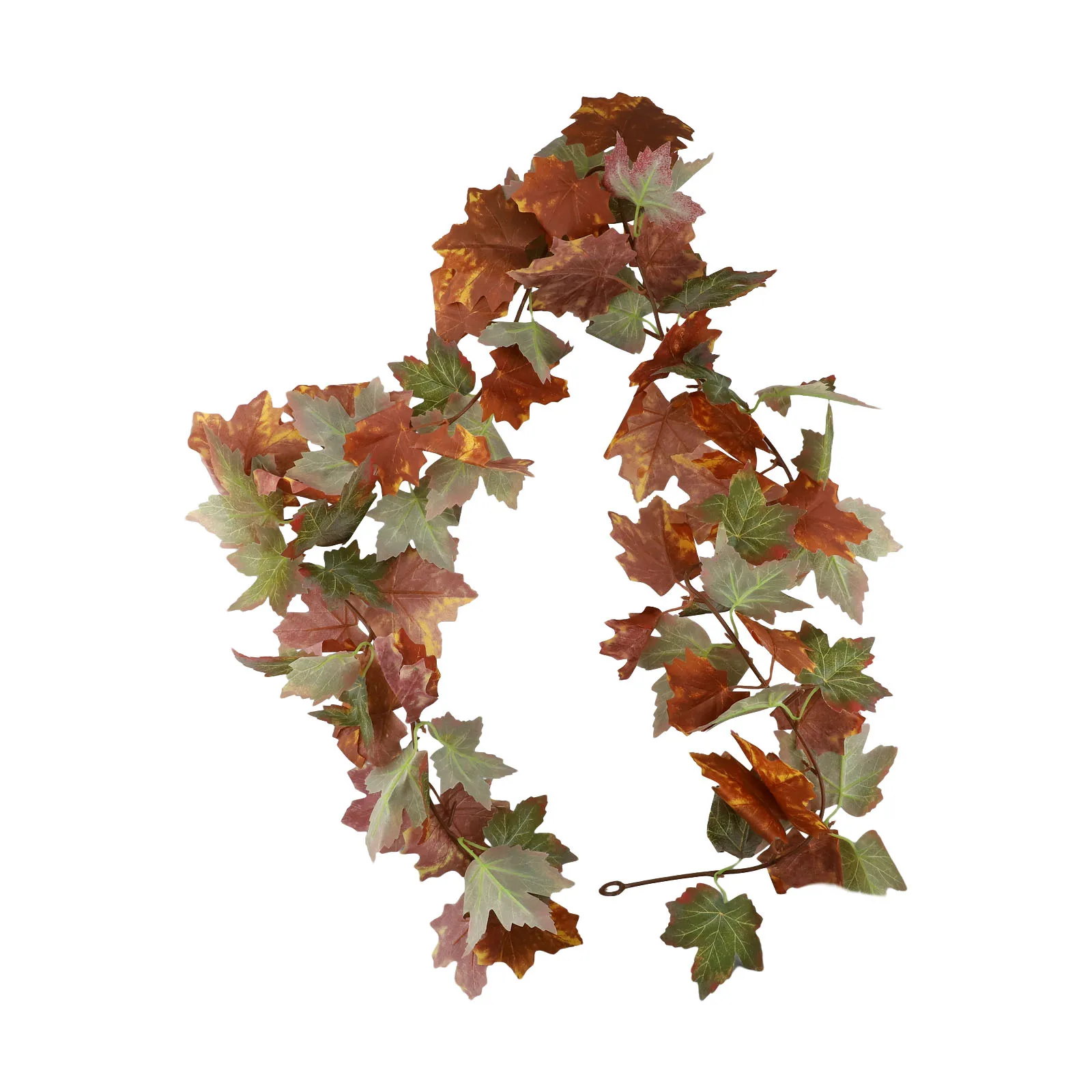 Künstliche Blätter Herbst Blatt Girlande hängende Ranken Blumen Seide gefälschte Pflanze für Halloween Weihnachten Hochzeit Party Home Dekoration – Detail 4