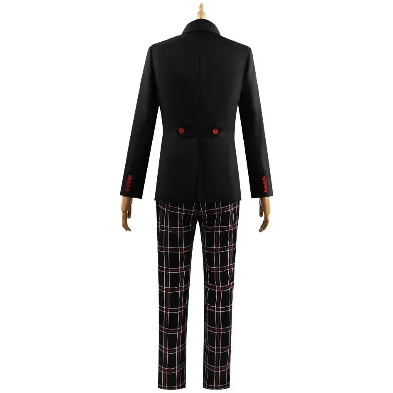 Game P5 Amamiya Ren Kasumi Yoshizawa Cosplay Men Women School Uniform Unisex Halloween Suit Coat Party Black Uniform Set