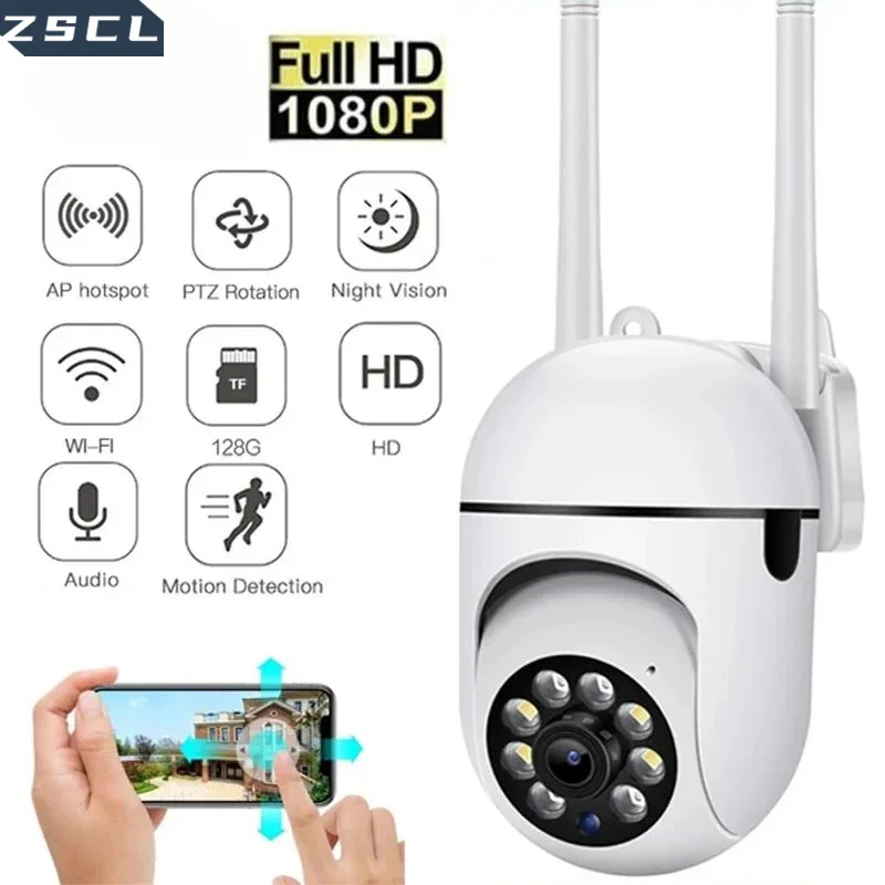 ZSLiik Plus Camera Wifi Outdoor 5G Digital Zoom Smart AI Human Detect Wireless Night Security Surveillance CCTV With IP Camera