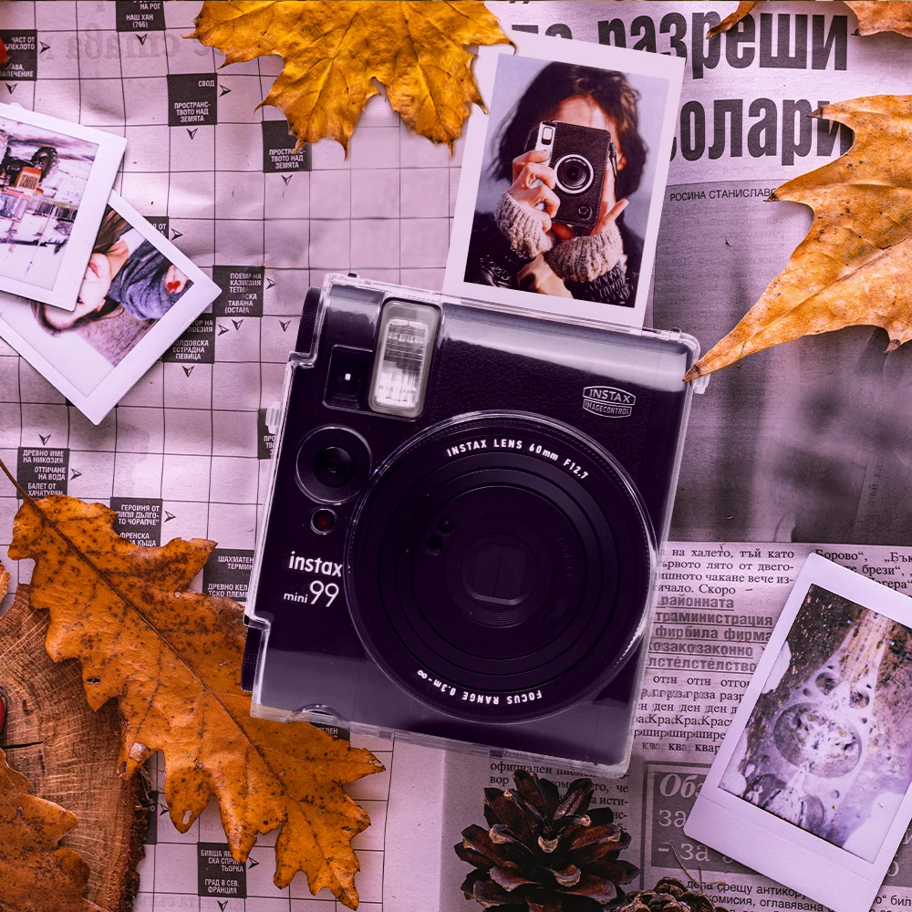 Custodia trasparente per Instax Mini 99 Custodia protettiva in cristallo per PC resistente antigraffio e anticaduta