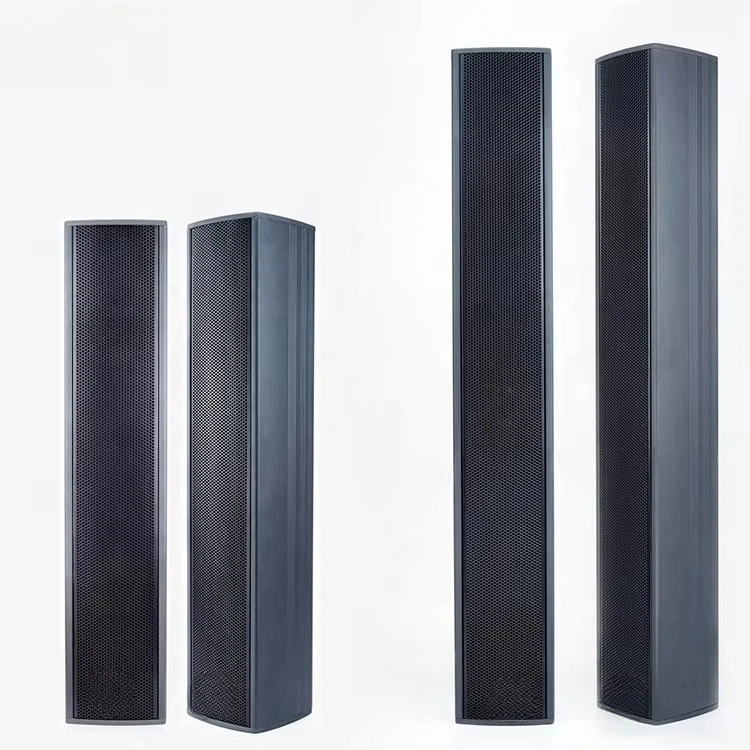 QL Aluminum Passive Professional Column Speaker Box Line Array PA System Outdoor Waterproof Wall Loudspeaker for Station