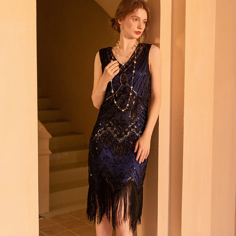 빈티지 세련된 레이스 레이스 스트랩 볼 가운 불규칙한 v 넥 라인이있는 민소매 파티 드레스 새로운 하이 웨이스트 스키니 미드 드레스