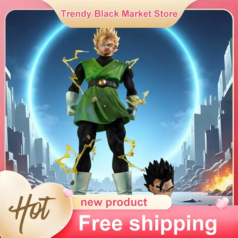 Manyuqing Dragon Ball Son Gohan Super Saiyan Actionfigur PVC-Modell Desktop-Dekoration Sammlerstück Anime für Sammler