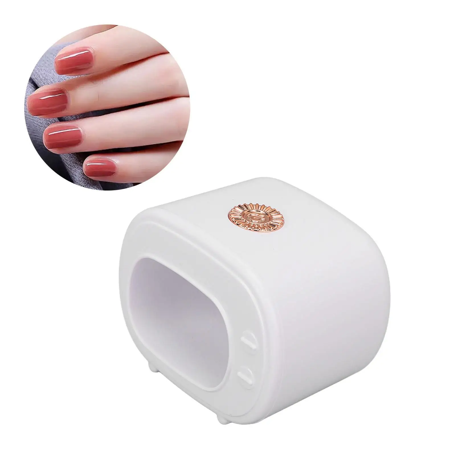 Lampada portatile mini asciuga unghie UV LED con 4 perline - Luce polimerizzante gel ad asciugatura rapida per nail art