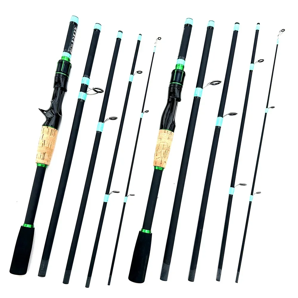 Casting Spinning Lure Fishing Rod Solid ML Tip 1.8/2.1m Ultralight Trout Jigging Pole 4/5 Sections Pesca view 2