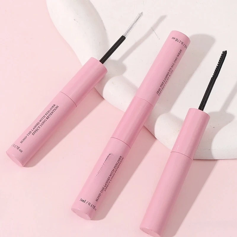 Lash Bond and Seal Eyelash Clusters Lasting  Double-Ended Fixed Eyelashs Glue Remover Tweezers Kit Eyelash Curler Brush Kit Tool