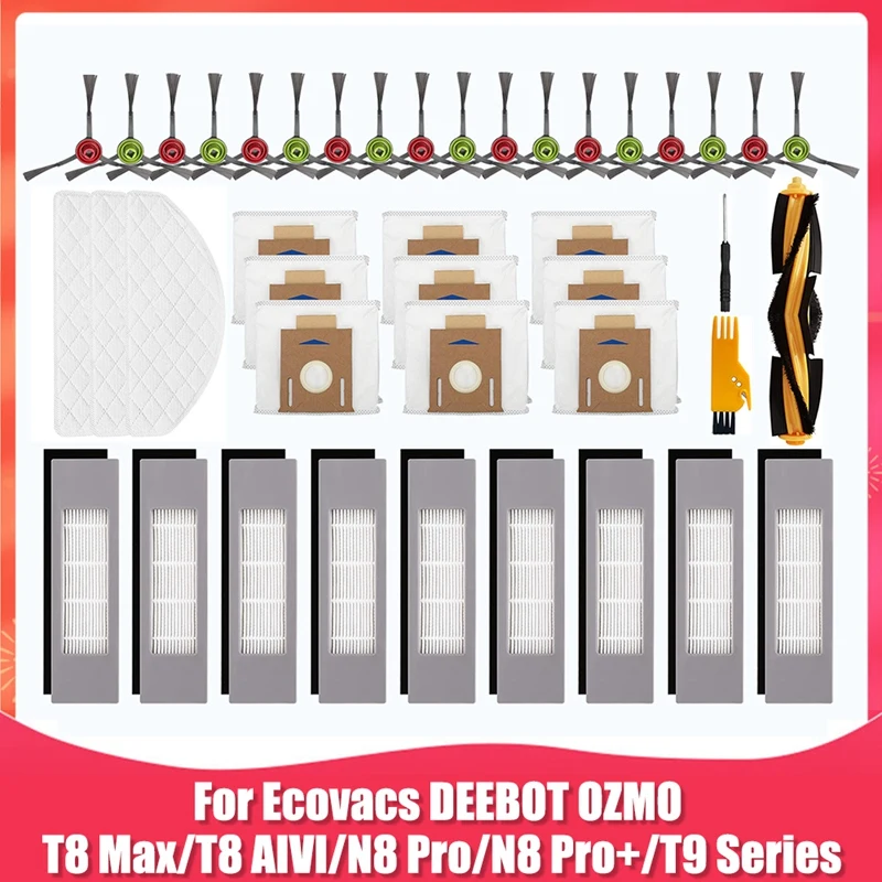 

Сменные аксессуары для Ecovacs DEEBOT OZMO T8 AIVI T8 Max N8 Pro/N8 Pro + робот-пылесос