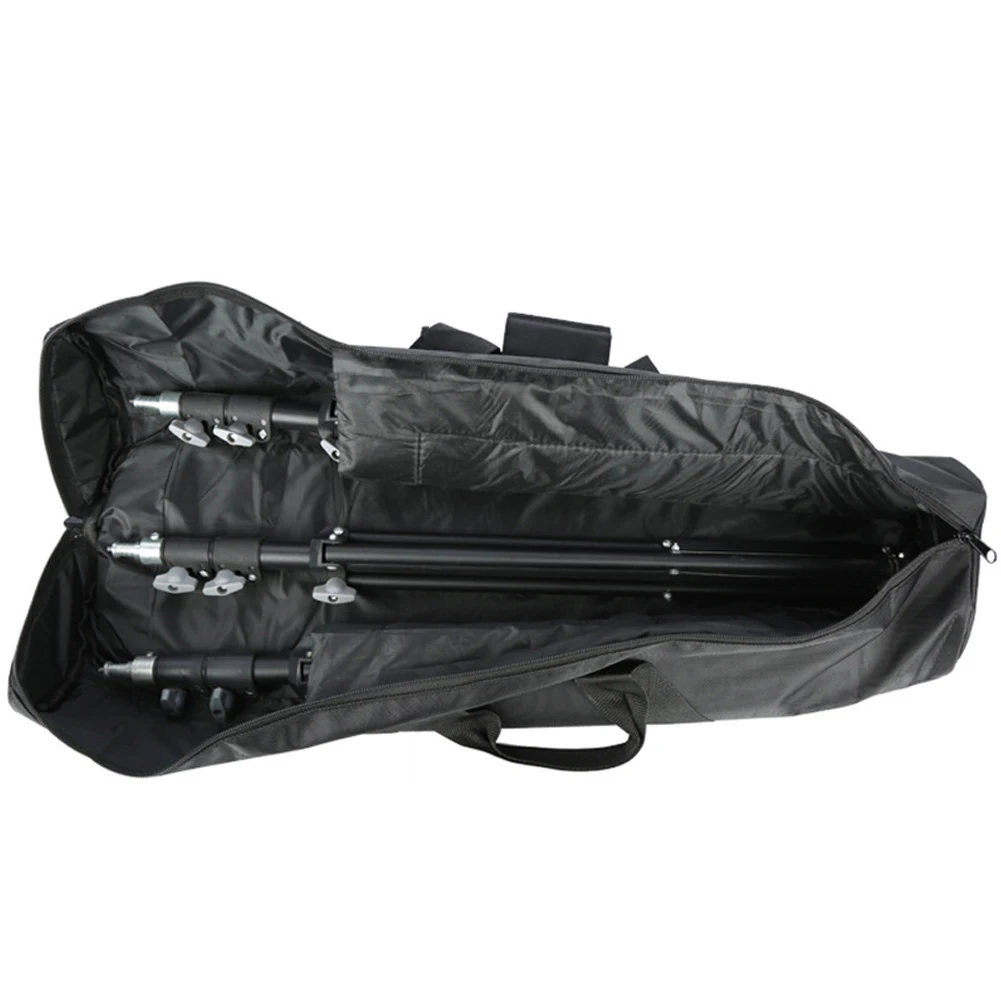 Sturdy and Convenient Mic Tripod Bag, Black, Oxford Fabric, Waterproof, 80 120cm Length, Ideal for Outdoor Use