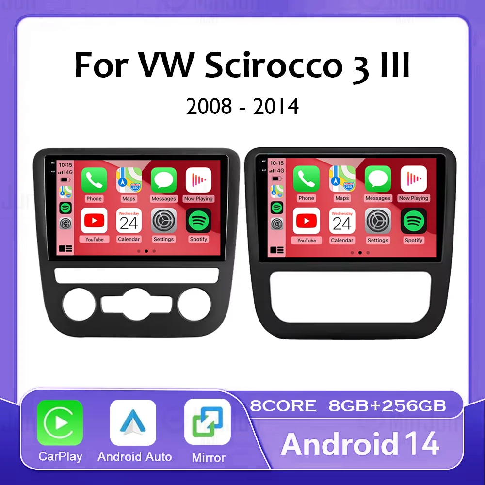 

Android 14 Carplay Авто Авто Радио Мультимедийный Плеер Для Volkswagen Scirocco 3 III Mk3 2008-2014 Авто GPS Радио Стерео Без 2din