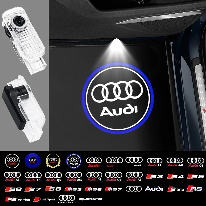 

2X Led Projector Lamp Ghost Shadow Car Door Welcome Light For Audi Sline A1 A3 A4 A5 A6 A7 Q3 Q5 Q7 A8 SQ5 R8 B5 B6 B8 C5 C8 8P