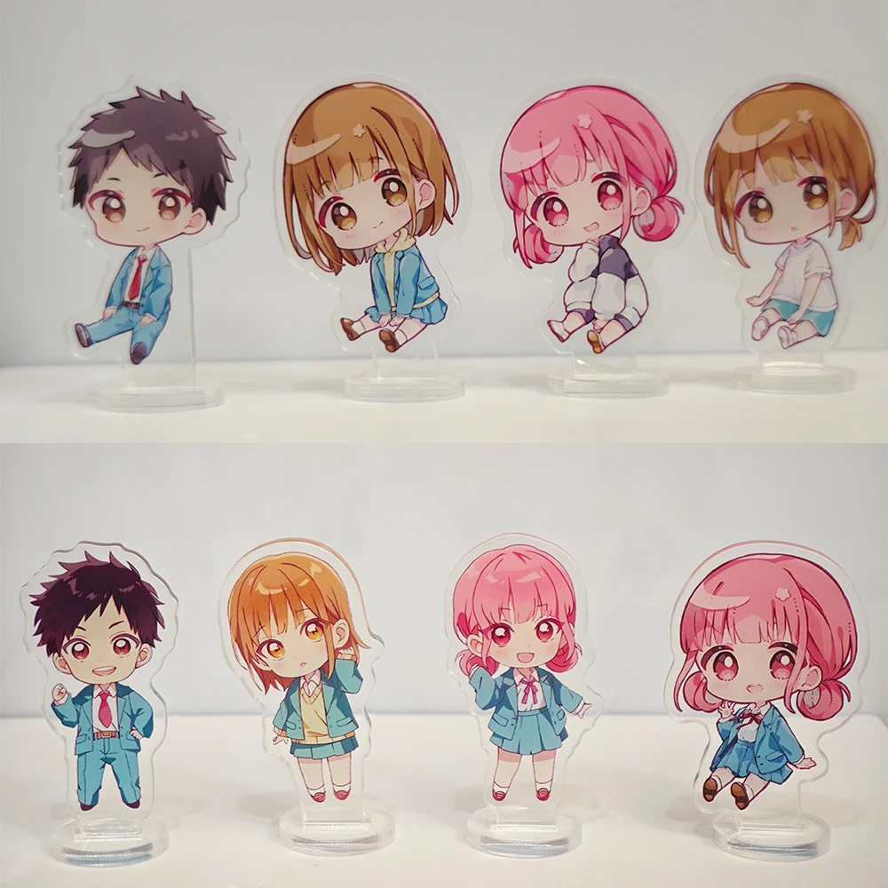 5cm Kawaii Chinatsu Kano Hina Chono Acrylic Standee Blue Box Anime Standee Double Sided Desktop Decoration Ornament Gift Stand