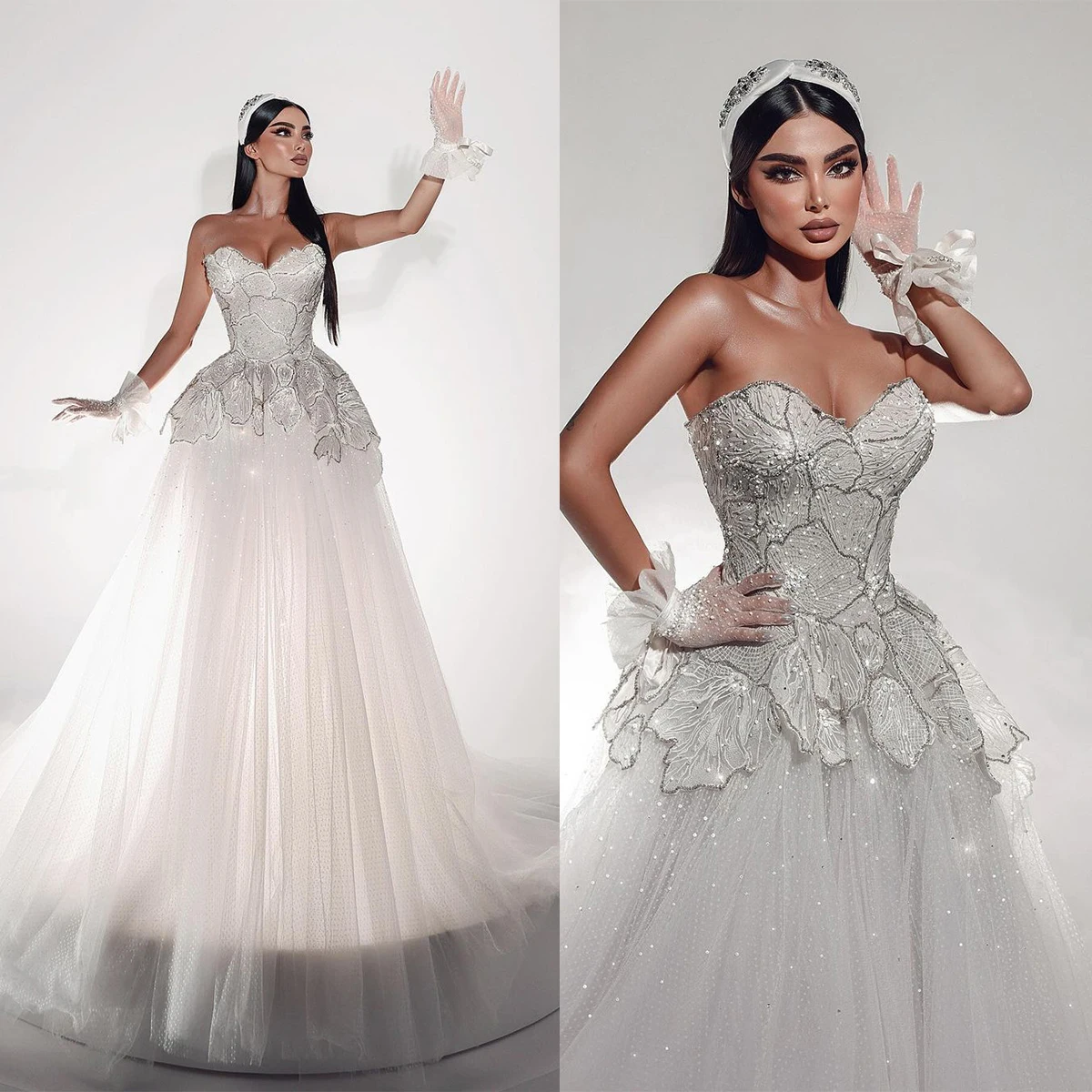 Robe de mariée trapèze en dentelle avec appliques chérie, magnifique robe de mariée bohème, sur mesure, avec train de balayage dans le dos, pour les patients