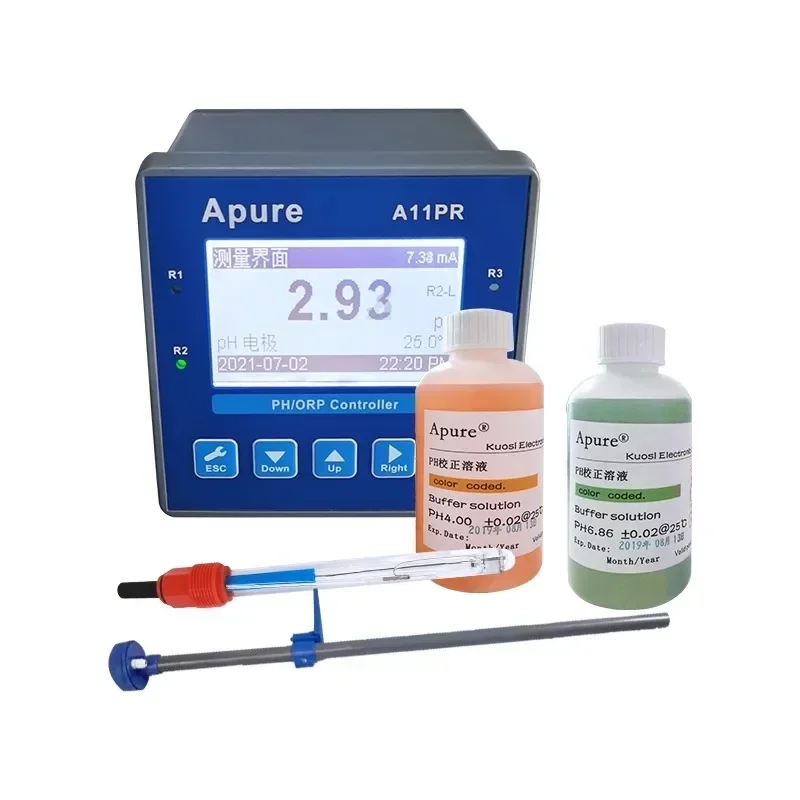 Apure instrument industrial online pH meter A11PR desktop digital pH/ORP controller pH measuring instrument acidity meter