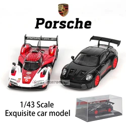 Bburago 1:43  Porsche 911 GT3 RS Audi Alpha Romeo racing model simulation car model alloy car toy male collection gift