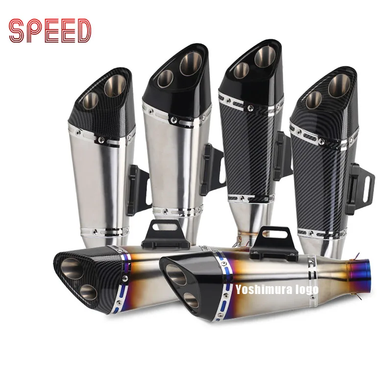 

38-51mm Motorcycle Exhaust Modify Motocross Exhaust Muffler for FZ6 CBR250 CB600 MT07 ATV Dirt Pit Bike Motorcycle Exhaust