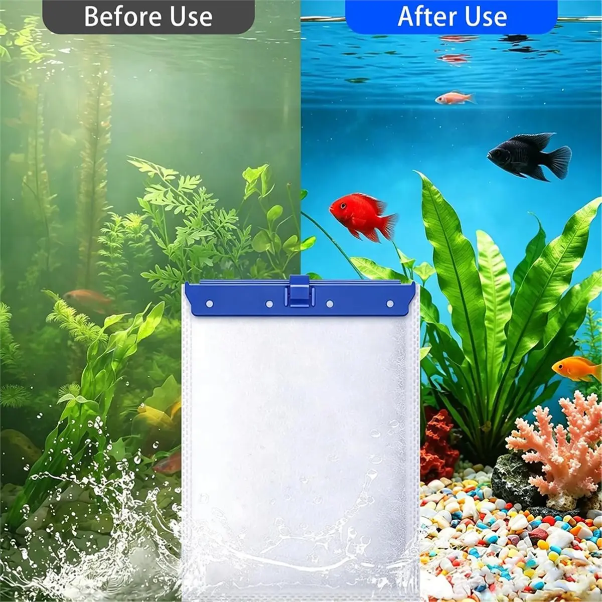 Aquarium Fish Tank Filter Cartridge - 10 Pack Large Filter Cartridges Compatible for Whisper 20i/40i