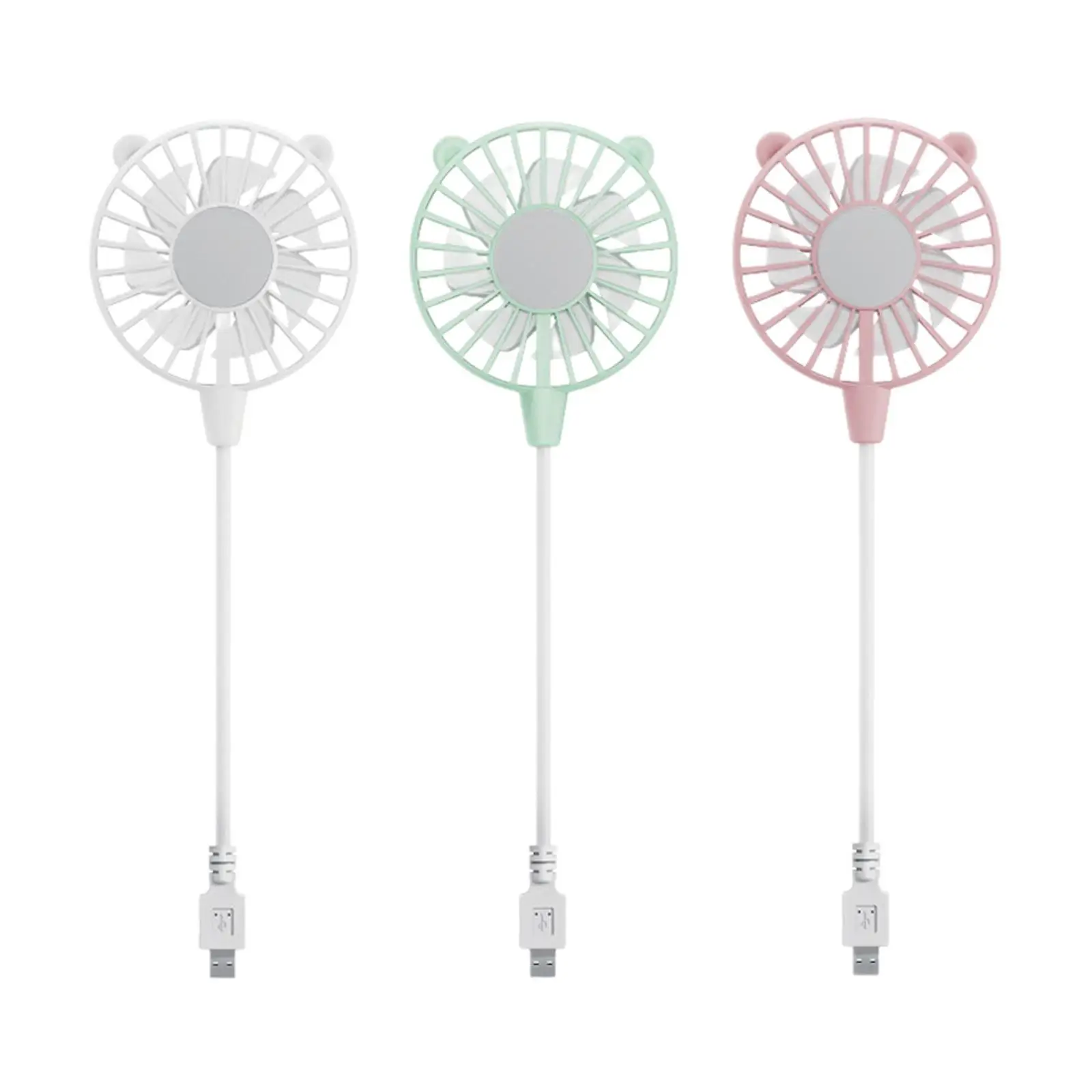 Mini ventilador USB portátil con cuello flexible multiusos para desplazamientos Plug and Play
