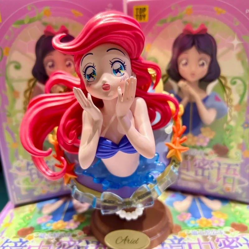 Disney Princess Mirror Secret Series Box Ariel Cinderella Aurora Snow White Jasmine Doll Toy Birthday Gifts