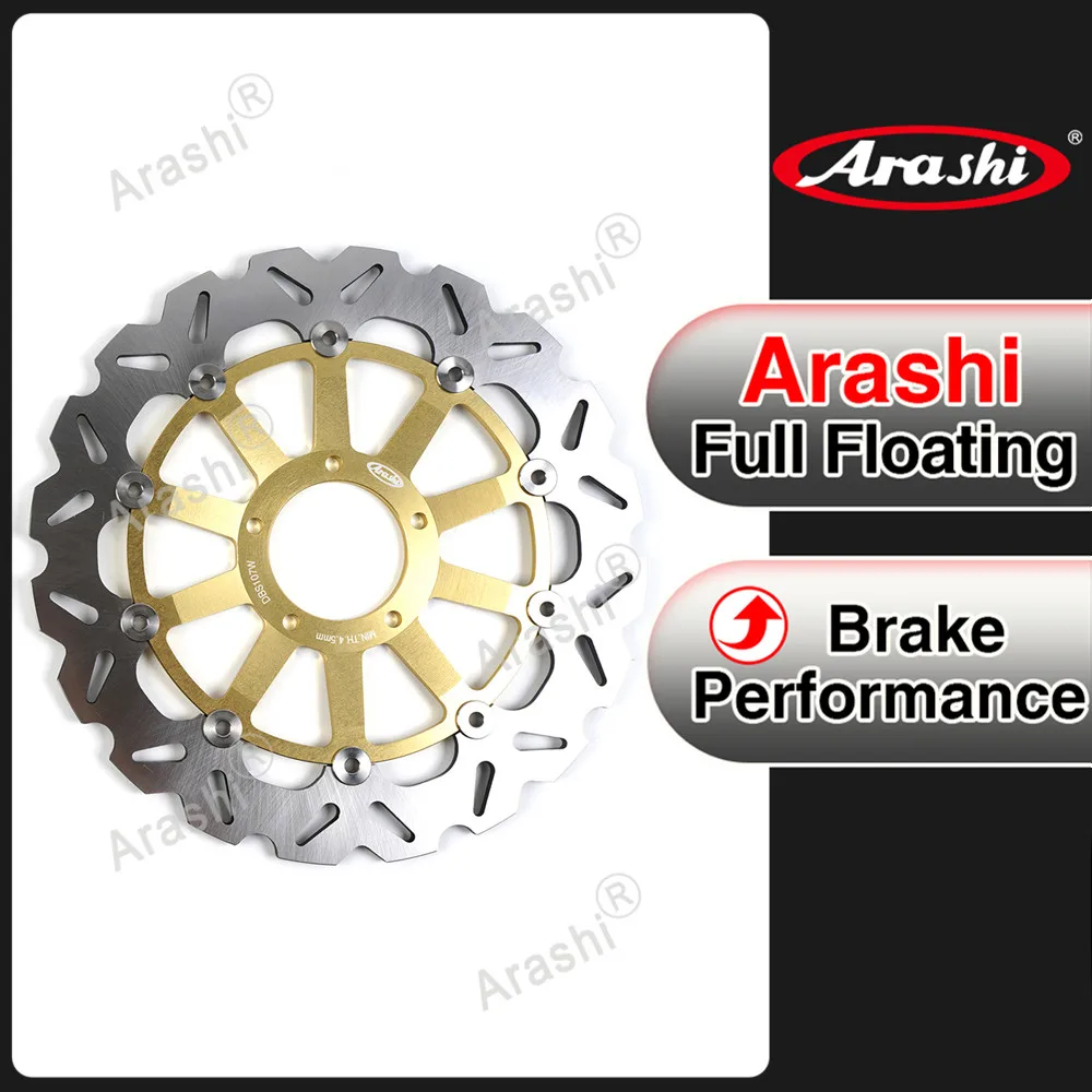 Arashi 1PCS Motorcycle CNC Floating Front Brake Disk Disc Rotor For DUCATI HYPERMOTARD 796 939 950/HYPERMOTARD ABS 821 SP 939