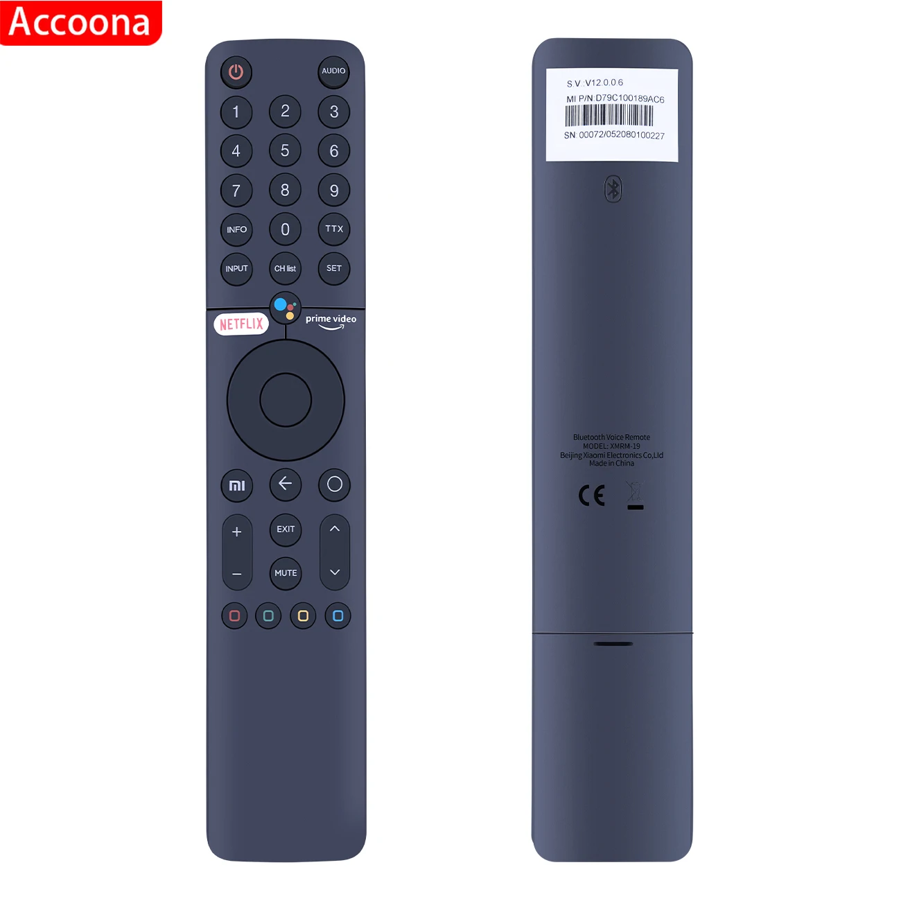 New XMRM-19 360° Bluetooth Voice Remote Control For Xiaomi Android TV MI TV P1 32 43 55 MI TV Q1 75 L32M6-6AEU L75M6-ESG