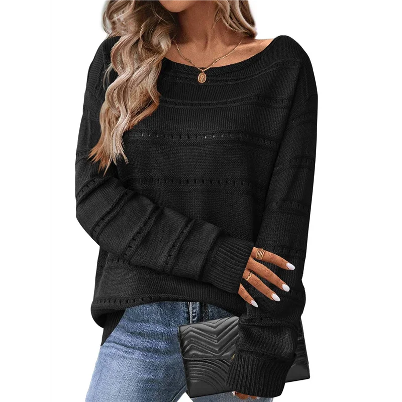 

CYL-Womens Fashion Hollow Out Blouse Off Shoulder Soft Mesh Sleeve Off Shoulder Outdoor Blouse